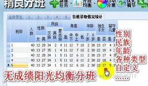 幼儿园分班无成绩均衡